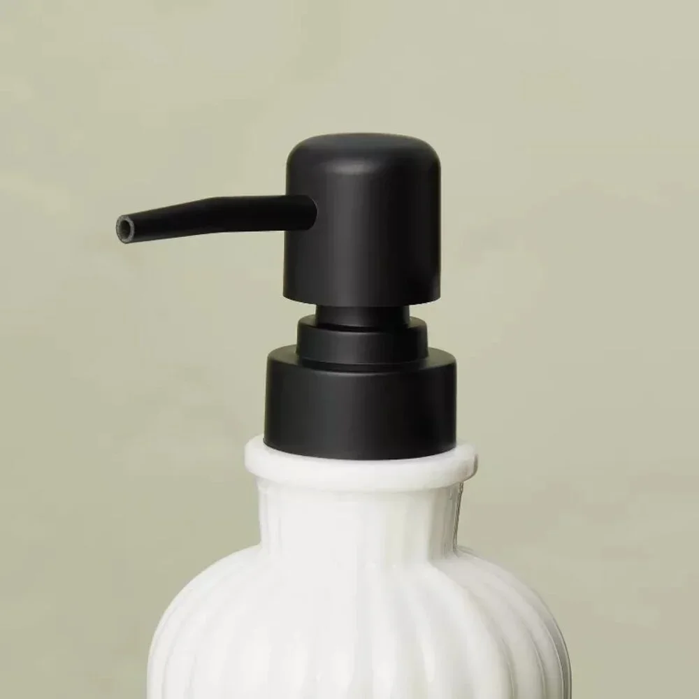 Fluted Milk Glass Soap Pump Black – Hearth & Hand Magnolia,‎ Target 2023